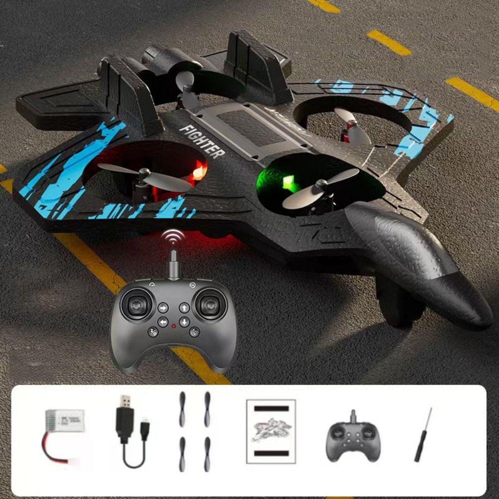 Rechargeable Four Motor Helicopter Toy EPP Foam RC Hobby Jet Plane  Kids Gifts