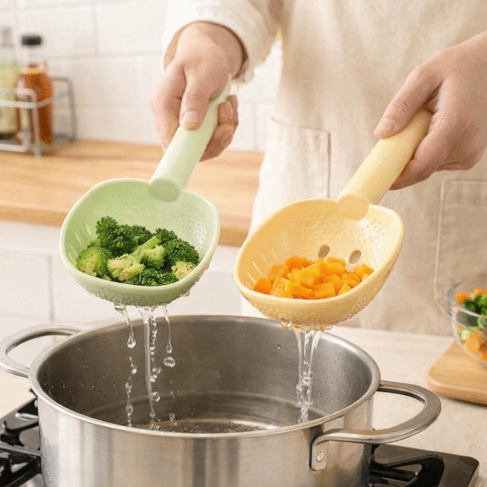 Food Grade Potatoes Grinder Plastic Rice Spatula Multi-Function Strainer Ladle  Kitchen Use