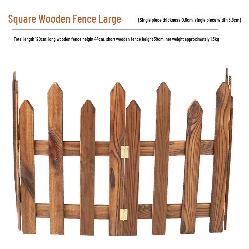 Anti-Corrosion Round Wood Garden Fence Panel