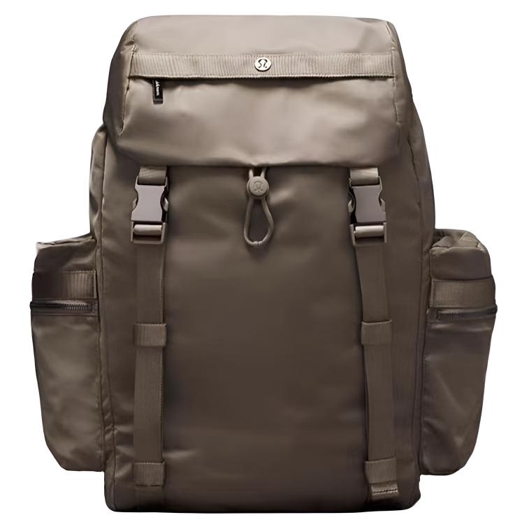 Lululemon Wunderlust 25L Versatile Portable Nylon Backpack Unisex Backpacks Nomadic-Grey LU9AS8S-NOMD