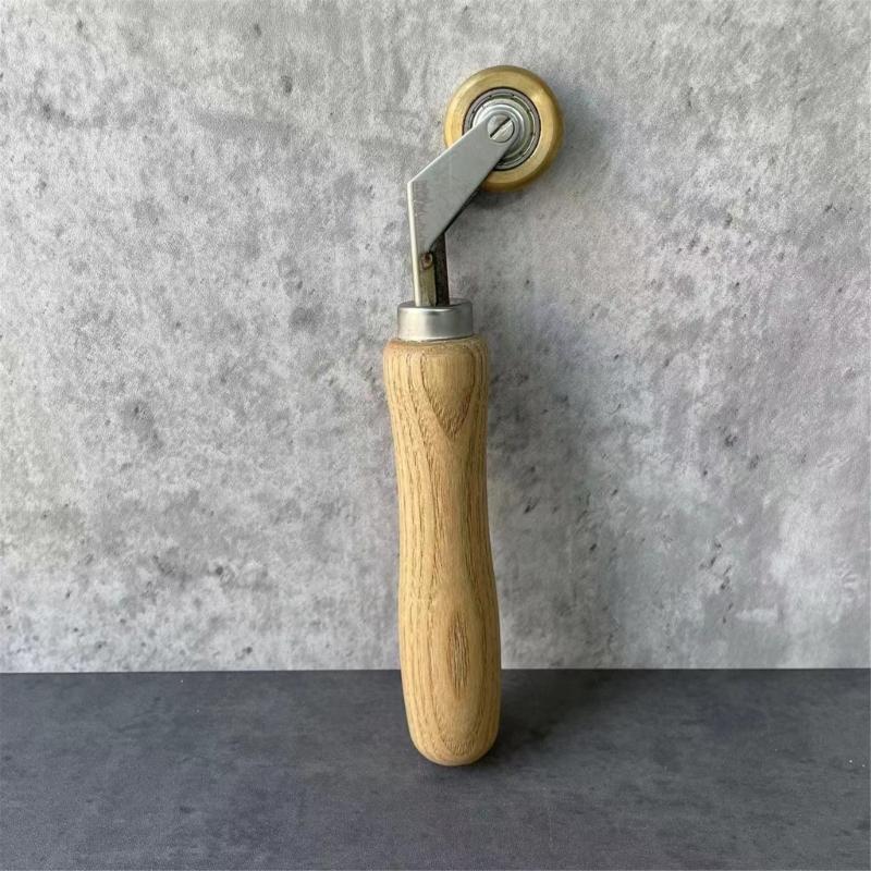 Aluminum Alloys Wallpaper Seam Roller Ergonomic Handle Rolling Wheel Wall Paper Construction Tool Edge Press Roller