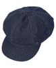 Yunibeosyeolkemiseuteuli Dark Denim Logo Newsboy Cap