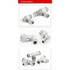 SUS 304 Edelstahl Pneumatikschlauchfitting PC PCF PL PE PU 8mm Vollmetall Schnellverschluss Rohrverbinder Gelenk 1/2 1/8 1/4 3/8 Motordichtungen 6