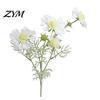 Fake Floral Arrangements for Vases Artificial Scabious Flowers with Bendable Long Stems, Realistic Faux Decorative Table Centerpieces Flower