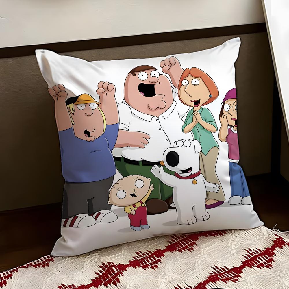 Hot Anime FFamily GuyS Cushion Cover Reversible Soft Durable Pillow Cover Home  Car MultiScene Use for Daily Comfort