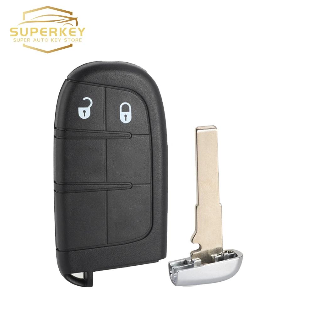 SUPERKEY Keyless Remote Car Key 433mhz 4A Chip with SIP22 Blade 5 Buttons For Jeep Compass Renegade Trailhawk M3N-40821302