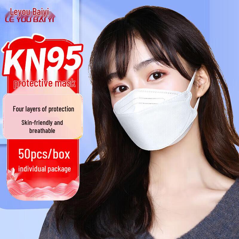 Leyoubaiyi KN95 Disposable Protective Masks Regular