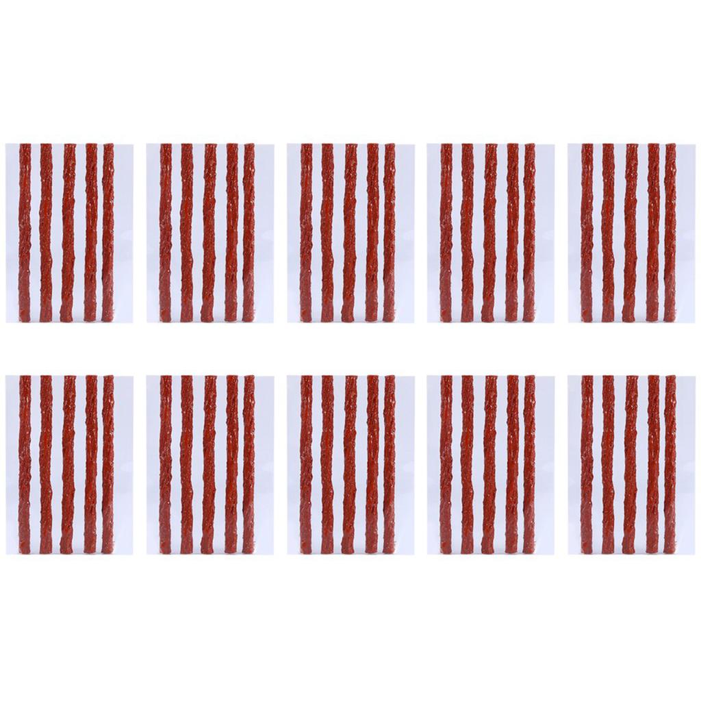 50pcs Tubeless Tire Repair Scooter Bike Automobile Motorcycle Rubber Strips Kit Plug Tire Punct