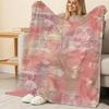 Abstract Flannel Fleece Blanket Soft Non-Pilling, Gentle & Warm for All Seasons, Home Decor, Christmas & Halloween Cozy Throw