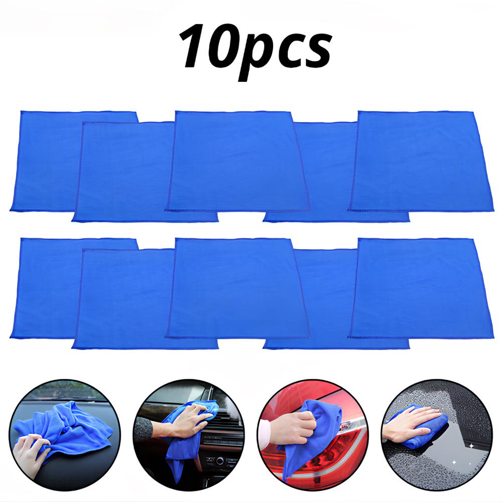 

Салфетки из микрофибры для стайлинга автомобилей, новая практичная синяя мягкая впитывающая салфетка для мытья автомобиля, уход за автомобилем td28, Прямая поставка 10Pcs