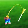 Cartoon Golf Ball Tees 8.3mm Golf Rubber Tees Golf Accessories   Insert Into Grass
