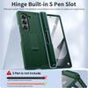 Custodia per Telefono Samsung Galaxy Z Fold 6 con Porta S Pen, Supporto Nascosto, Protezione Schermo, Custodia Protettiva Robusta Antiurto-Verde