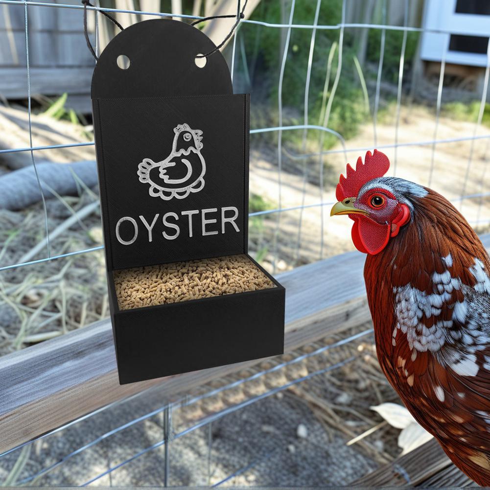 Chicken Feeding Trough Precision Nutrition Oyster Shell Feeder No Waste Design Automatic Chicken Feeder Chicken Coop Accessories
