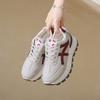 Sneakers Skor Damer Höst Nya Vintage Mångsidiga Casual Lätta Tjock Sula Pappaskor Platåskor