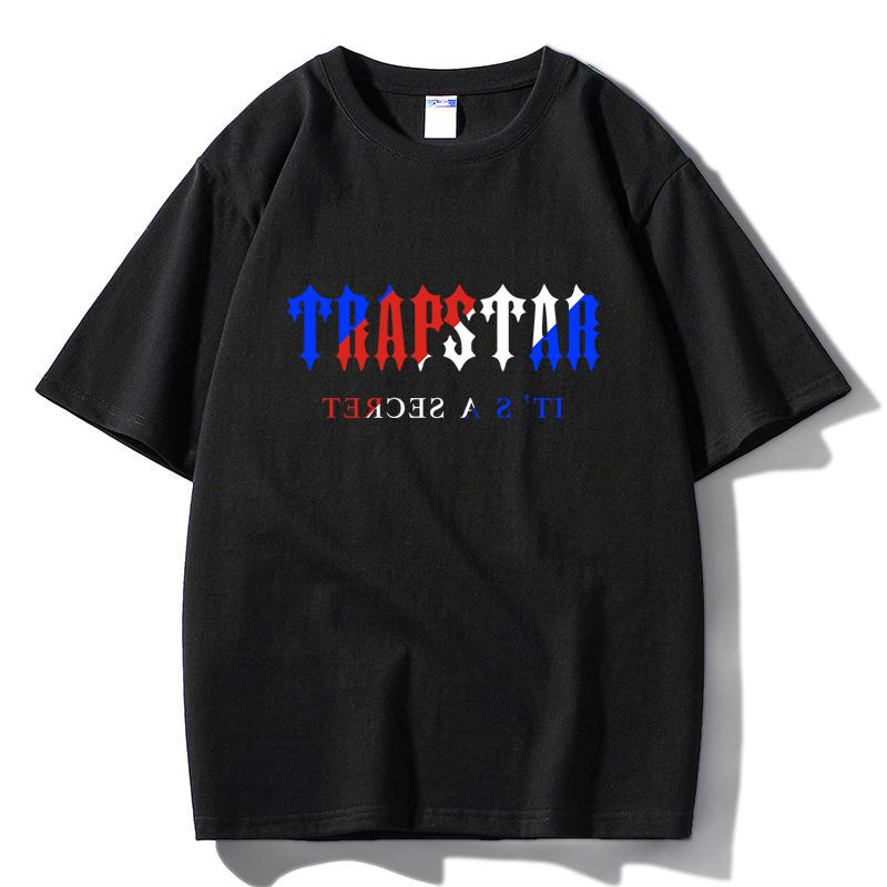 A+08 Summer Unisex Pure Cotton Round Neck Sports Printed T-shirt XS чёрный