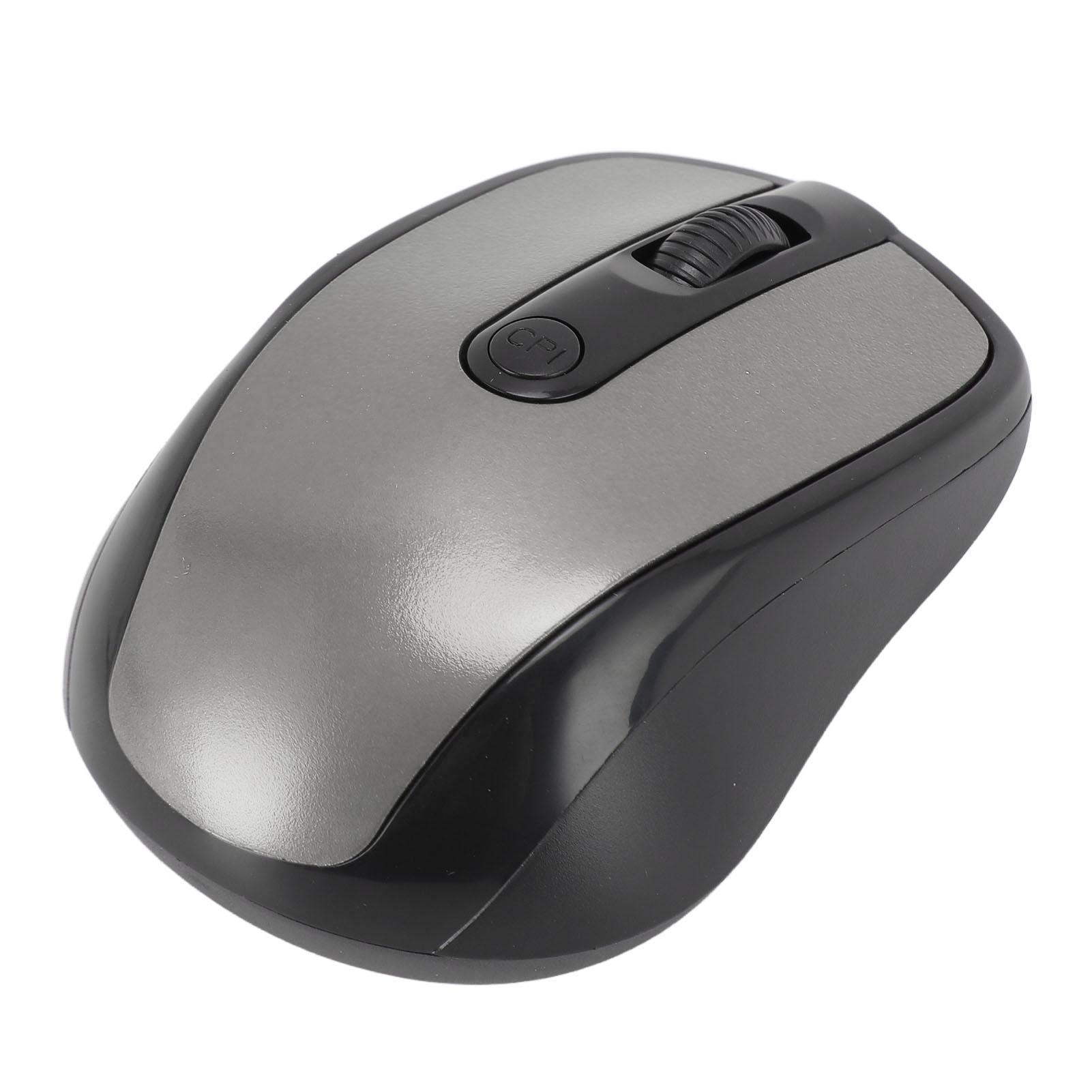 

2.4G Wireless Mouse Professional Ergonomic High Sensitivity Wireless Optical Computer Mouse for Notebook PC Laptop серебряный