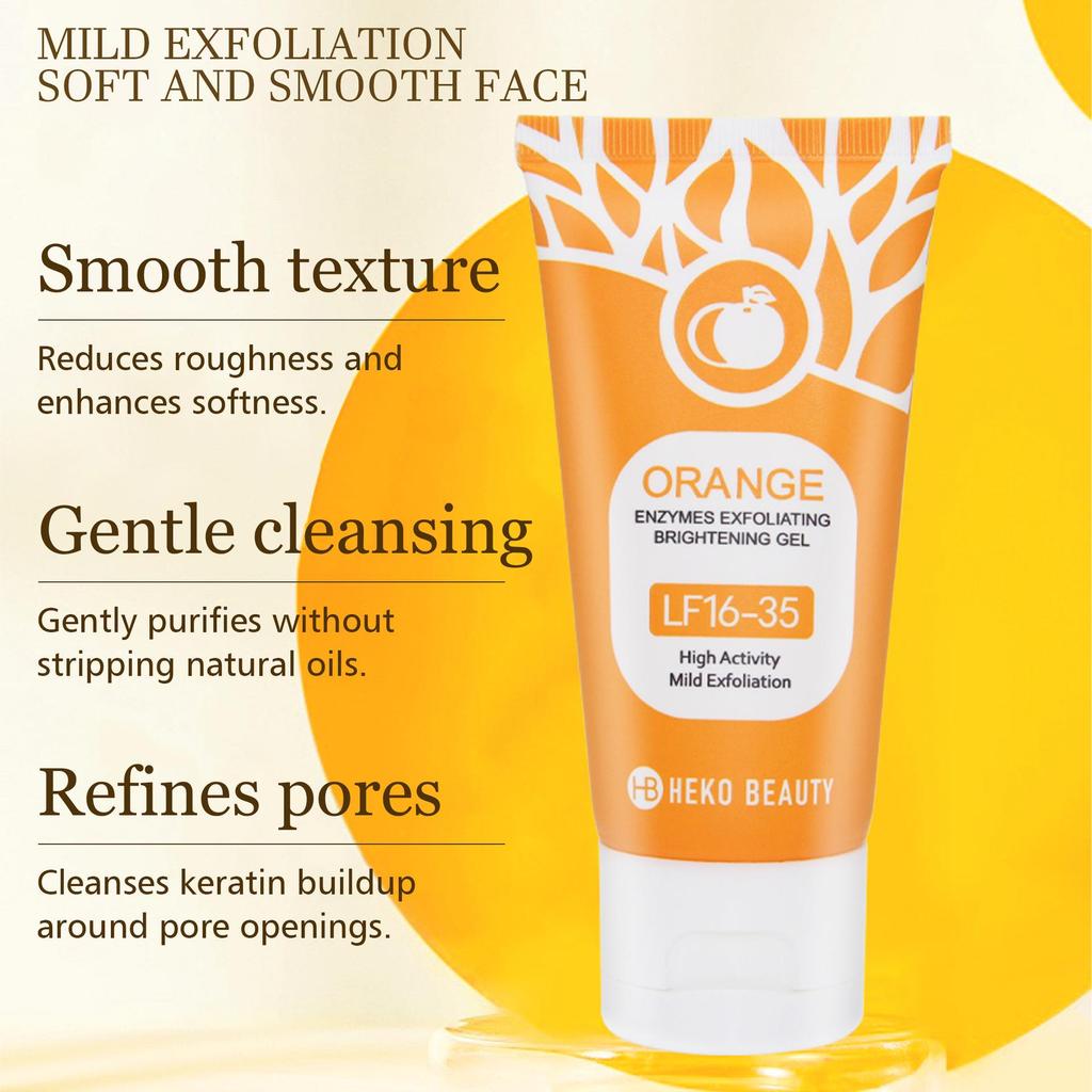 Orange Enzyme Exfoliating Gel: Moisturizing, Nourishing, and Gentle Skin Cleanser