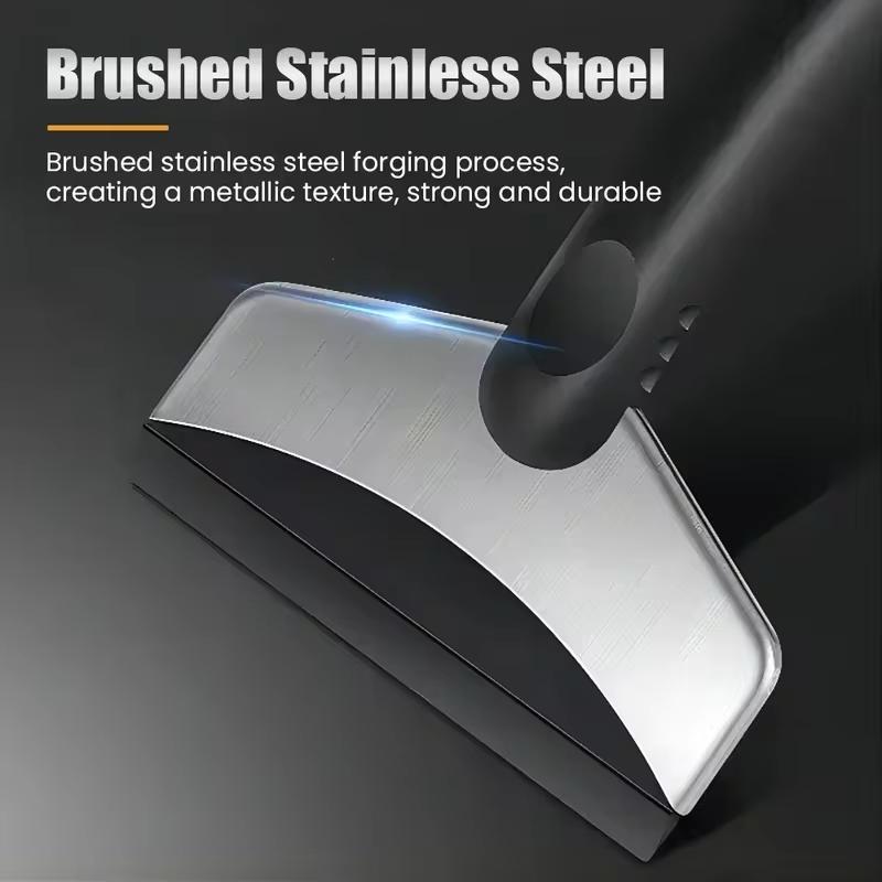 Durable mini stainless steel snow scraper: effective cleaning tool to clear snow from car windshields and all car parts