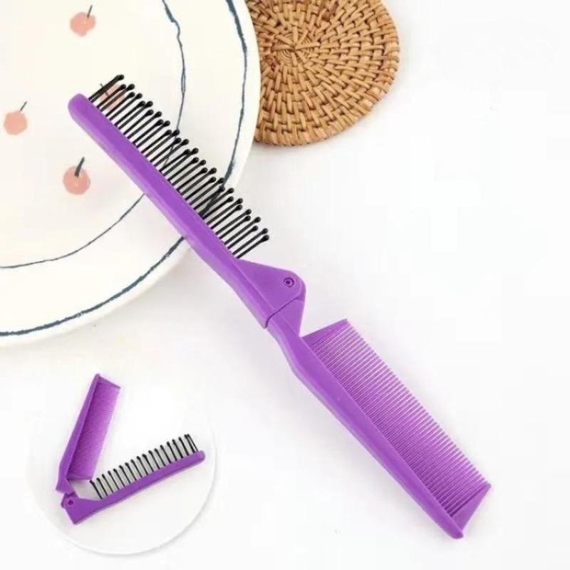 2 In 1 Portable Folding Hair Comb Head Massage Hair Comb Anti Static Hairdressing Tools for Women Professional Hair Styling Tool