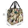 Meowl Cat Owl Meme Accessories Insulated Lunch Tote Bag For Picnic Food Storage Bag Leakproof Thermal Cooler Lunch Boxes