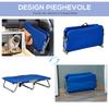 Folding Cot for Small Size Dogs for Indoor and Outdoor, Raised Dog Bed, in Steel and Oxford Fabric, 71x58x20 cm, Blue