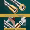 Universal Thickened Copper Shower Hose with Large Flow Boost and Explosion-Proof Design