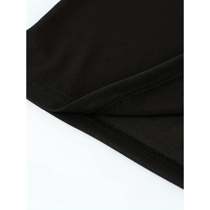 European Sizes Men's Casual Trendy Alphabets Graphic Print Comfortable Crew Neck Short Sleeve T-shirts, Summer Top Tees