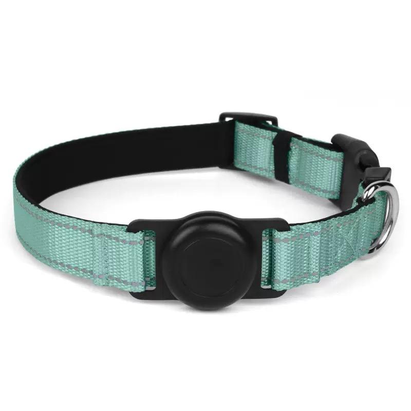 Reflective Dog Collar Adjustable Comfortable Pet Collars with Buckle for Medium Dogs AirTag Dog Collar