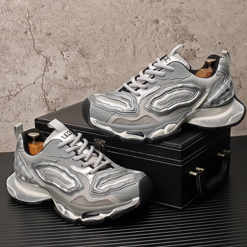 

Модная мужская дышащая толстоподошвенная стелька, увеличивающая рост, кроссовки для папы, нишевый дизайн, состаренная спортивная и повседневная обувь b34 44