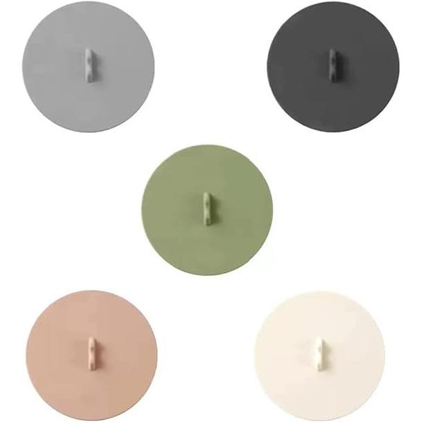 5 PCS Silicone Cup Covers Reble Silicone Lids Food Grade Anti-Dust Airtight Seal Covers for Mugs Coffee Tea Cups