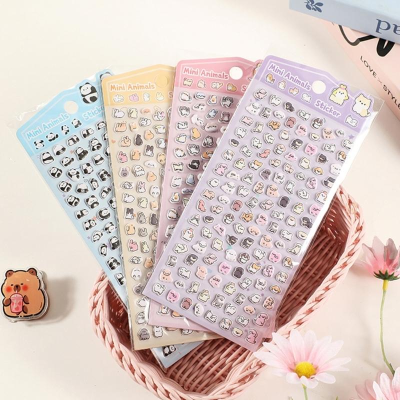 Animal Sticker Decorative Foam Sticker for Art Craft Scrapbooking Journals Phone Case Water Bottle Children Rewarding