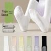 Women's Spring-Summer Silicone Sole Sports Yoga Mid-Calf Socks