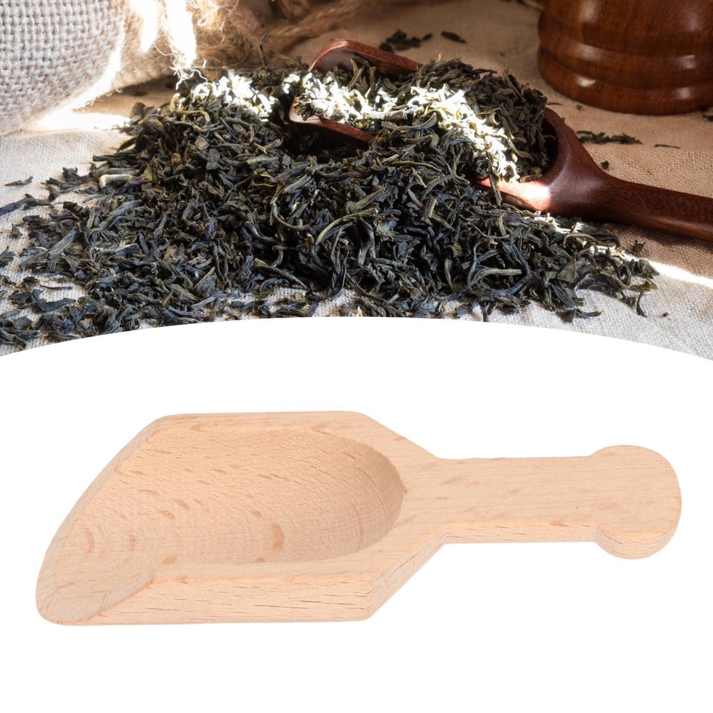 10pcs Wood Bath Salt Scoop Polished Surfaces Eco Friendly Salt Scoop Bath Scoop for Shower Room