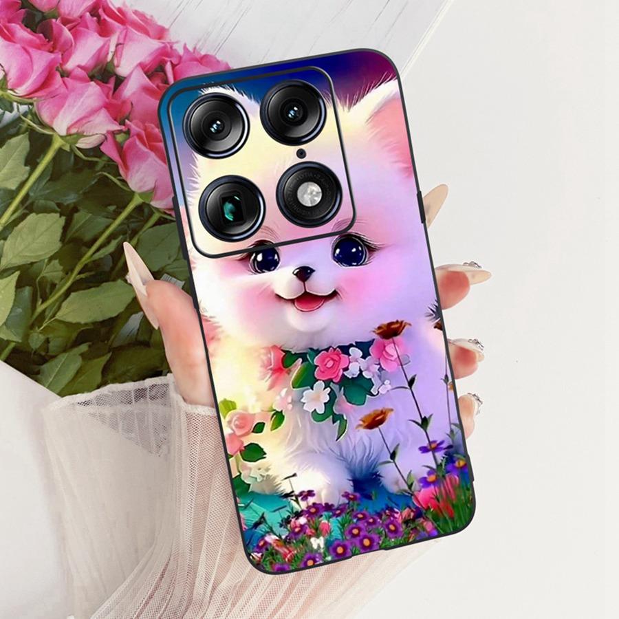 For Motorola Signature 6.8'' Case Cute Cat Cartoons Pattern Soft Silicone TPU Funda For MotoX70 Air Pro Signature Back Covers