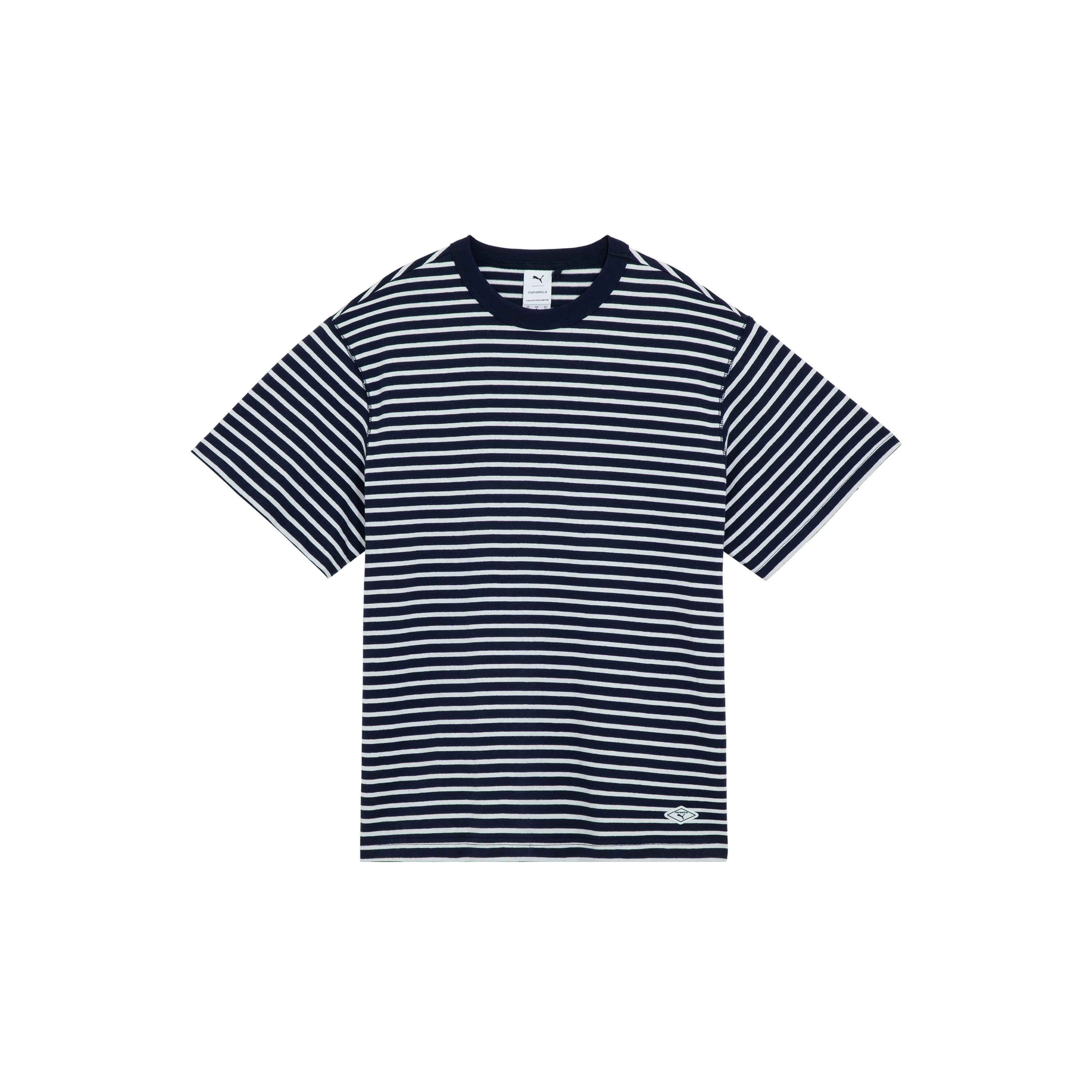 PUMA X Nanamica Striped Tee Navy Men s 539854-06 XS