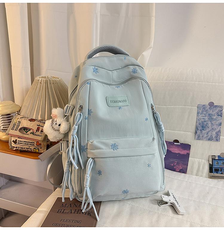 Schoolbag schoolbag junior high school girls 1011 new high value ins style simple high school students large capacity backpack