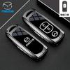 Leather 2 3 Buttons TPU Key Holder For Mazda 2 3 5 6 CX7 CX9 RX8 MX5 MPV Demio Car Key Cover Case Remote Shell Fob Bag Protector JYE3