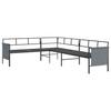 vidaXL 2-tlg. Garten-Lounge-Set Anthrazit Stahl