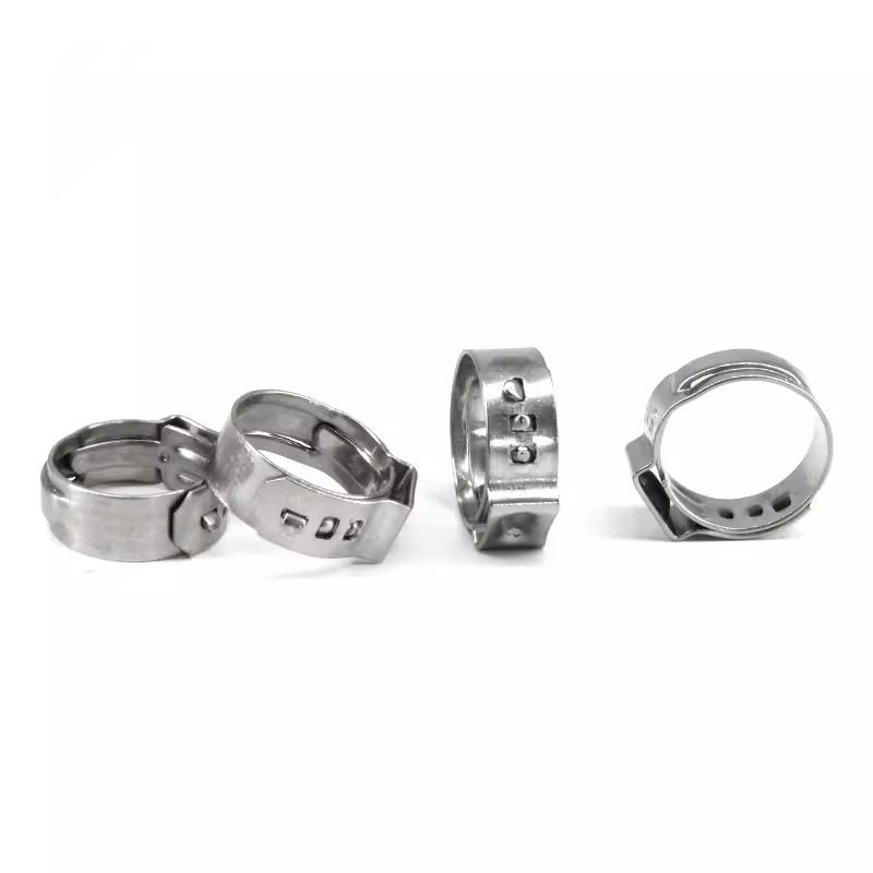 5-20pcs 5.3-155mm 1-Ear Hose Clamps 316 Stainless Steel Single Ear Hose Clamp Pipe Clamps Assortment Kit