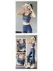 Women's Summer Sports One-Piece: Anti-Sag Yoga Vest & Fitness Bra with Elegant Gathered Back