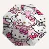 Hello Kitty,Pink Automatic Folding Umbrella-Simple 8-Rib Design, Bright Cartoon Pattern, Durable Iron Frame, Suitable For Travel, Outdoor, B