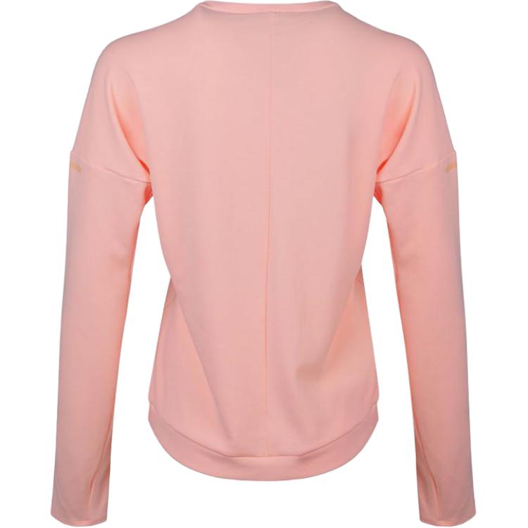 Adidas Womens Running Series Soft Comfortable Versatile Long Sleeve Sweatshirt Women Sweatshirt Pink EC3708