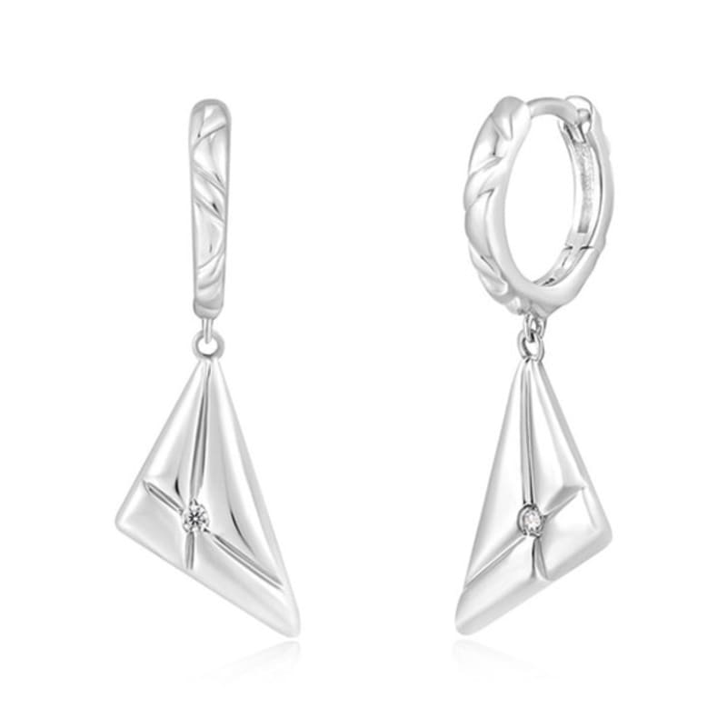 

ANIA HAIE Triangle Kiss 925 Silver Drop Earrings E059-19H single type