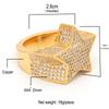 THE BLING KING Mode Stern Ringe Gold Silber Farbe Voll Eisig Zirkonia Hip Hop Ring Schmuck Für Männer Und Frauen Dropshipping