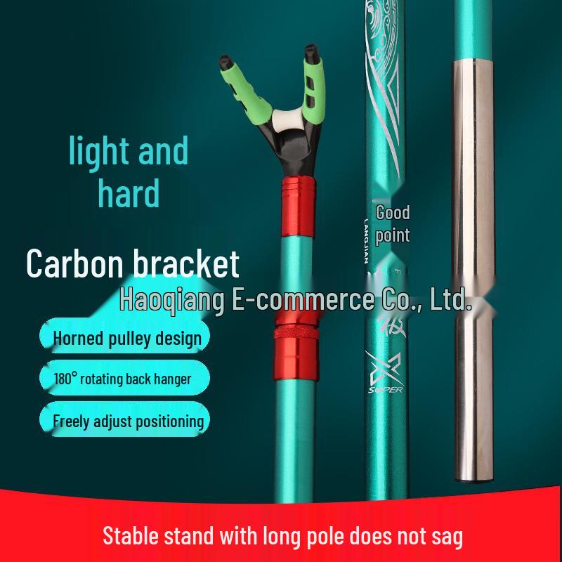Ultra-Light Carbon Fishing Rod Stand & Holder for Box and Chair Use