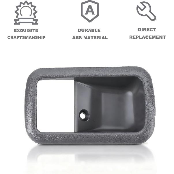 Denash 4Pcs Interior Door Handle Bezel, 69277-60010 Replacement Inner Door Handle Trim Cover for 80 Series FJ80 FZJ80 HDJ80 HDJ81 HZJ80 HZJ81