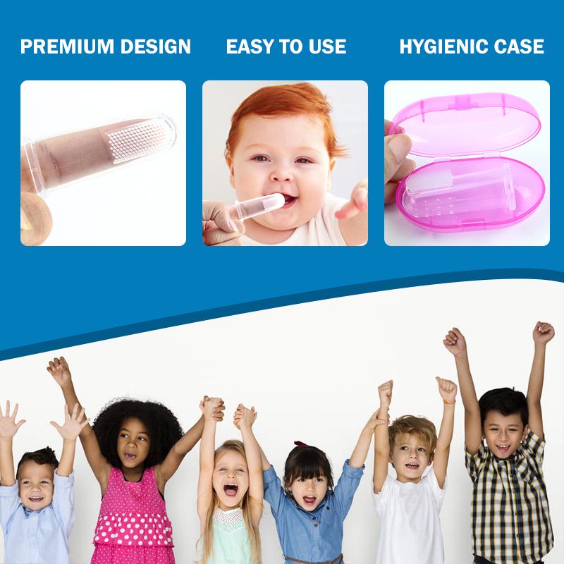 Finger Baby Brush Teeth Silicone Toothbrush Cover Oem Finger Toothbrush for Baby