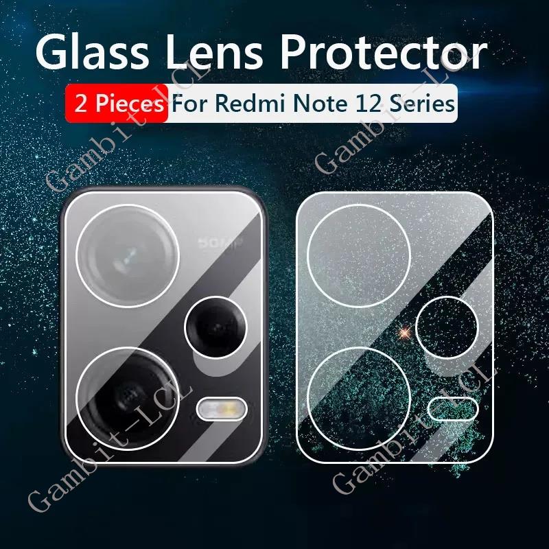 2PCS-5PCS 9H 3D Tempered Glass For Xiaomi Redmi Note 12 Turbo 12R 12S 12T Pro Note12 Pro+ Plus Camera Lens Protector Cover Film