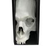 Halloween Skull Bookend Bookshelves Decoration Spooky Gothic Skull Figurine Home Office Desktop Book Stopper Ornament