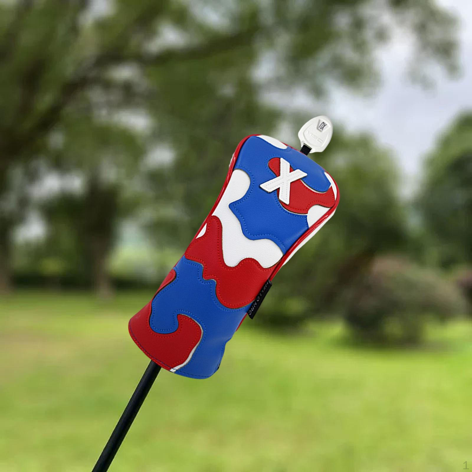 

Чехол для головы клюшки для гольфа, устойчивый к царапинам, деревянный чехол для головы, искусственная кожа, модный портативный UT синий